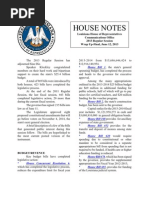 2013 House Notes Final Wrap Up