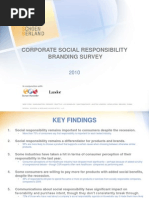 Corporate Social Responsibility Branding Survey: in Conjunction With