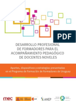 Desarrollo profesional de formadores para el acompañamiento pedagógico a docentes noveles