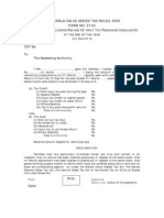 Form No. 21Cc A F C R O I T R U: The Kerala Value Added Tax Rules, 2005