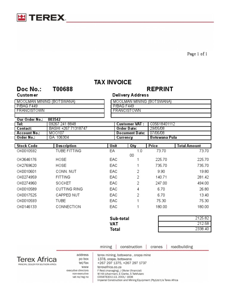 Invoice T00688 | PDF