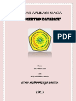 Download Tugas Aplikasi Niaga Pengertian Database by Rozygynaga Xavierra Lummina SN147537131 doc pdf