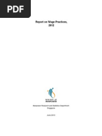 Mrsd Report on Wage Practices 2012