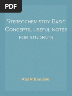 Download Stereochemistry Basic Concepts useful notes for students by ATUL R BENDALE SN147549301 doc pdf