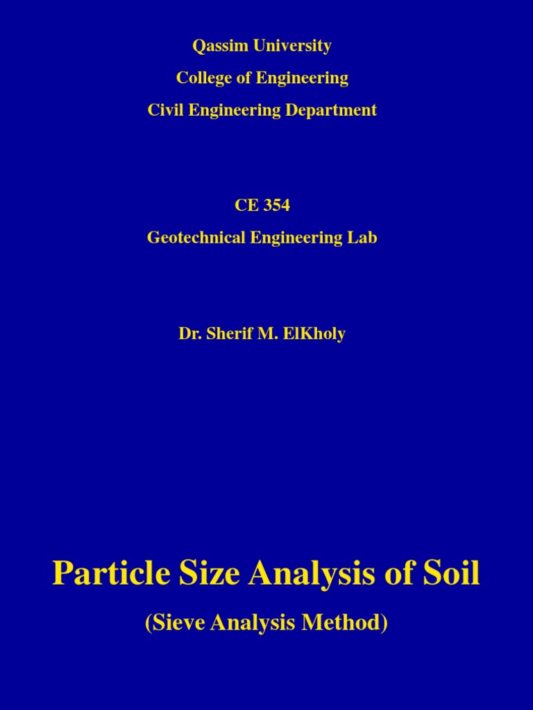 Sieve Analysis of Soil: Method & Standards | PDF | Particle Size ...