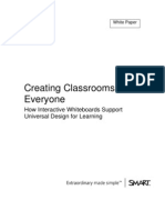 Interactive White Boards and Universal Design For Learning (UDFL)
