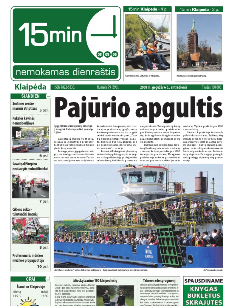 15min Klaipėda 2008-05-06 | PDF
