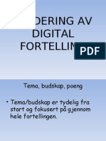 Vurderingskriterier For Digital For Telling