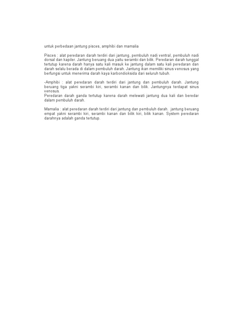 Perbedaan Peredaran Darah Tunggal Dan Ganda Berbagai Perbedaan Peredaran Darah Tunggal Dan Ganda Berbagai