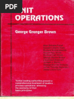 Unit Operations by G.G.brown