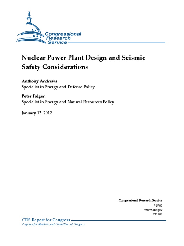 Seismic Safety in Nuclear Plant Design | PDF | Nuclear Reactor ...