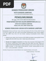 Download Daftar Calon Sementara DPRD Kota Bandar Lampung by kpubdl SN147595505 doc pdf