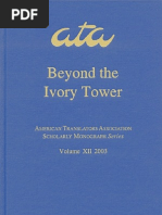 Download Beyond the Ivory Tower - Rethinking Translation Pedagogy by Nita Tatiana SN147595858 doc pdf