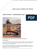 Huerto Familiar – Deshidratador solar, I