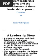 Download Different Leadership Styles and the Effectiveness of These by Dr Tahir javed SN14759837 doc pdf