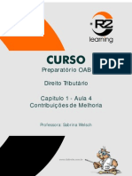 Aula 01x04 - Direito Tributário - Contribuições de melhoria