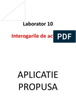 Laborator 10 Interogarile de Actiune