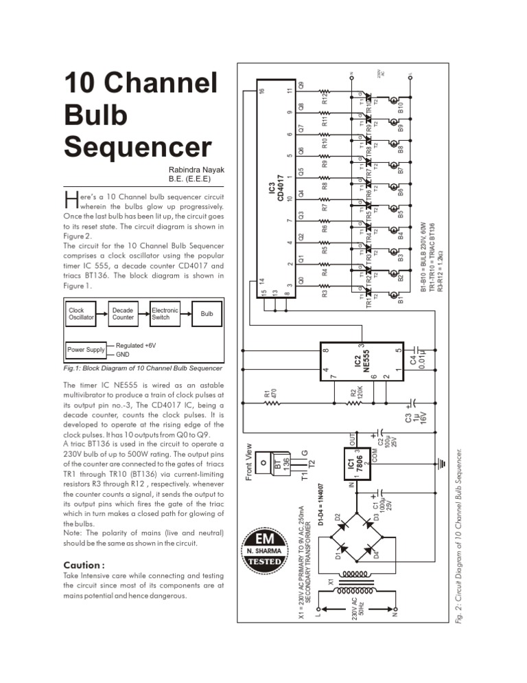 10 Channel Bulb Sequencer | PDF