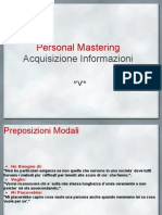 Personal MasteringAcquisizione Informazioni ^'v'^