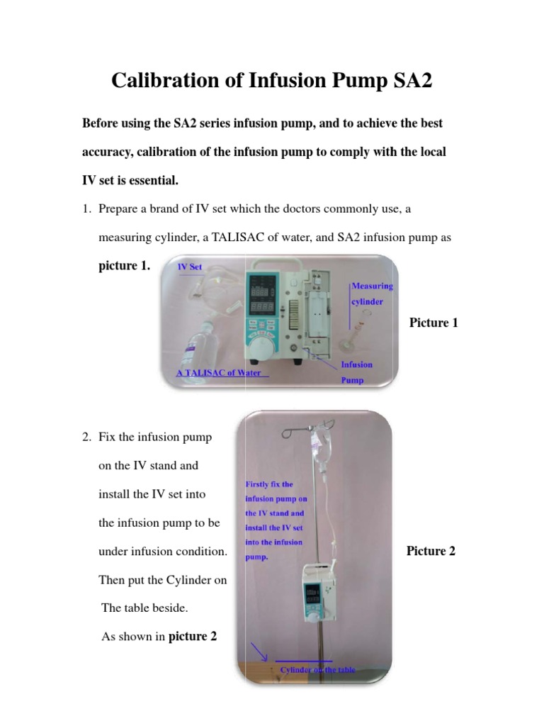 Calibration of Infusion Pump PDF Nature
