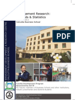 FDP On Management Research: Methods & Statistics