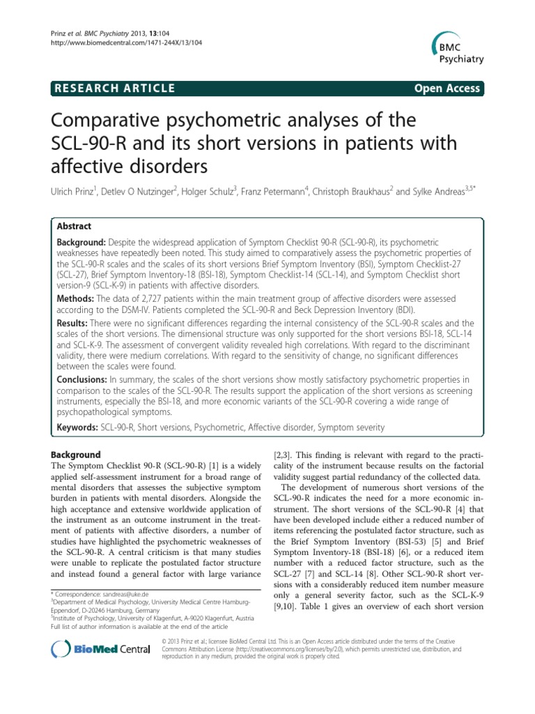 Scl 90 R Interpretive Guide – Échelle Scl 90 R – EZXVZ