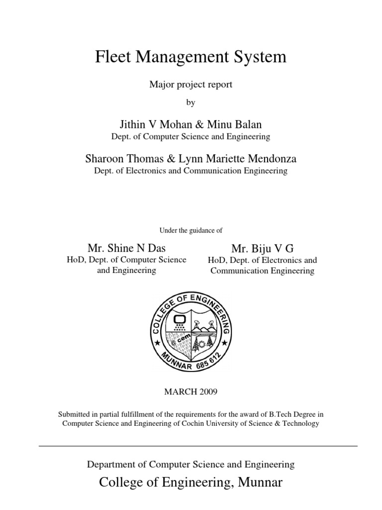 Fleet Management System | PDF | General Packet Radio Service | Computer ...