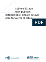 Carlos Acuña - Lecturas sobre el Estado y las Políticas Públicas. Retomando el debate de ayer para fortalecer el actual