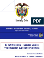 El TLC y La Educacion Superior en Colombia