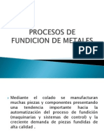 Procesos de fundición en moldes de arena, CO2 y metal