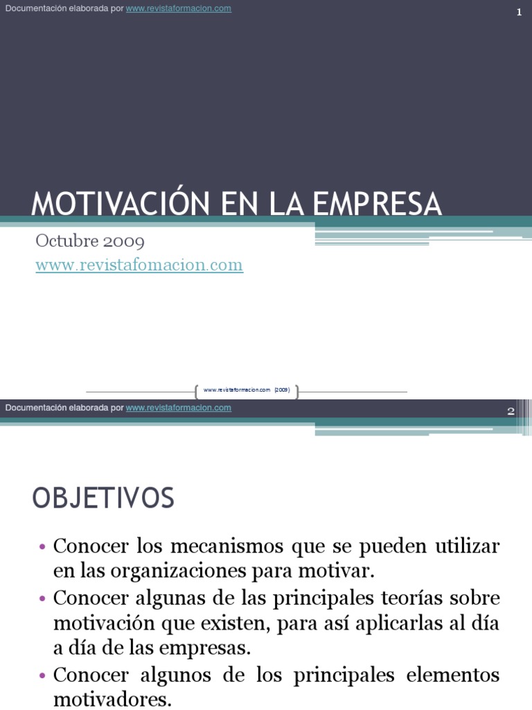 Estrategias de Motivación en Empresas | PDF | Motivación | Motivacional