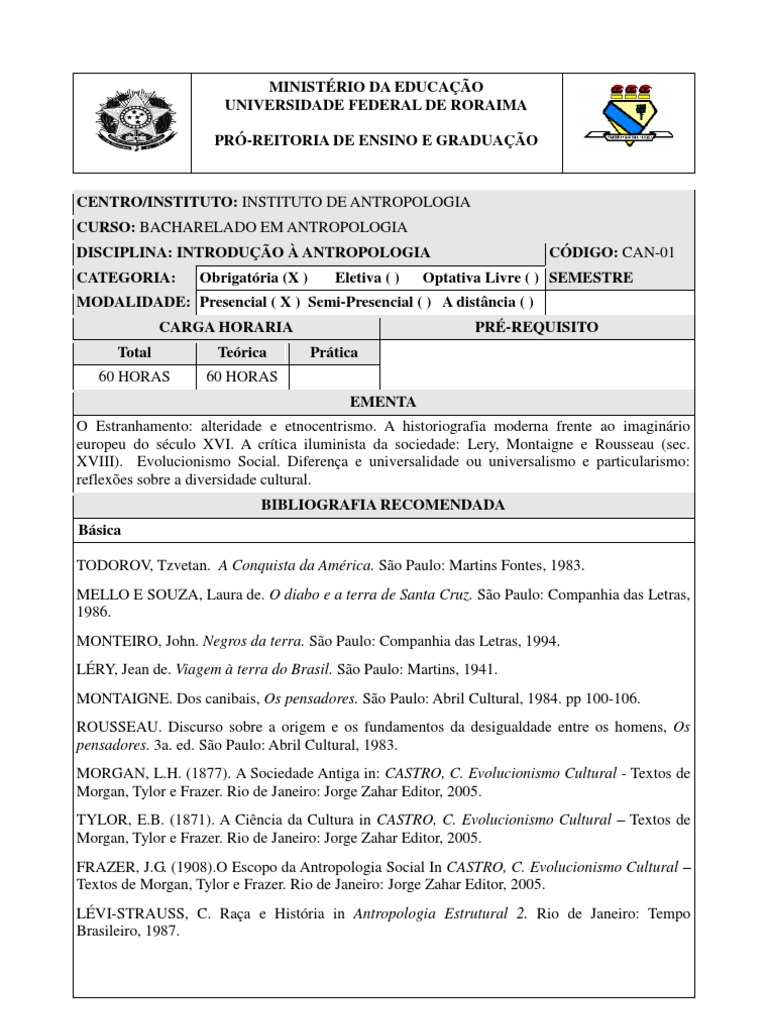 Ementa de Disciplina PDF