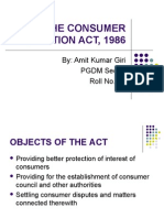 The Consumer Protection Act, 1986