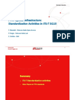 FTTH Optical Infrastructure: Standardization Activities in ITU-T SG15