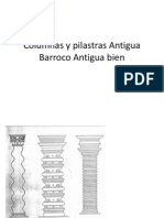 Columnas y pilastras Antigua Barroco