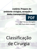 Transoperatório: Preparo e atividades