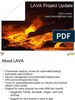 LAVA Project Update