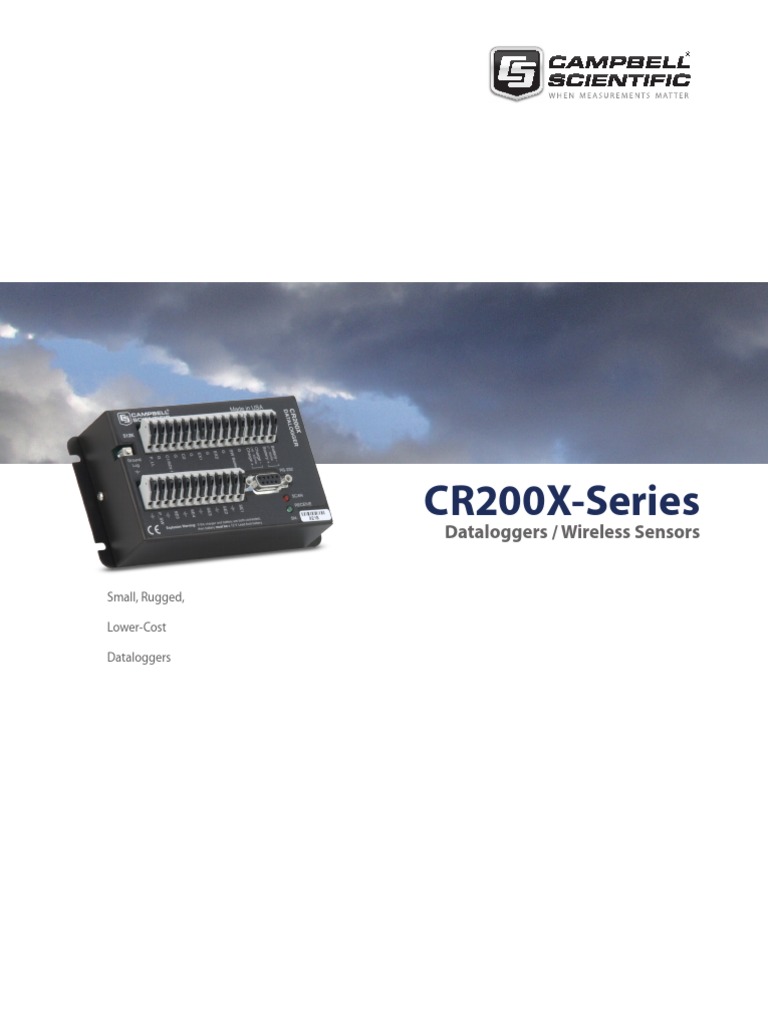 CR200XSeries Dataloggers / Wireless Sensors PDF Battery Charger