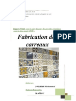 Rapport Fabrication Des Carreaux (ZOUIHAR Mohammed)
