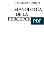 Maurice Merleau-Ponty - Fenomenologia de La Percepcion