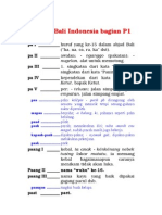 Kamus Bali Indonesia Bagian P1