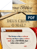 4 Atos de Deus em Isaías 45.7