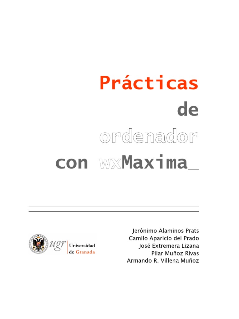 Manual Completo de WxMaxima | PDF | Trigonometría | Raíz cuadrada