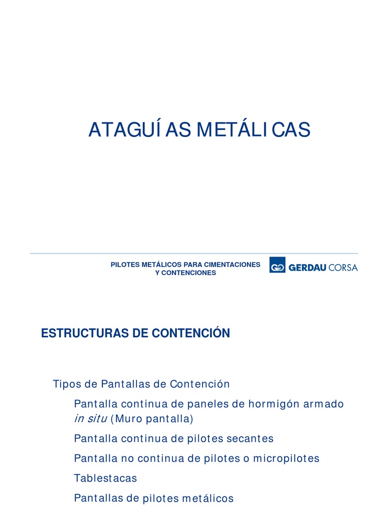 14 Ataguías Metálicas | PDF
