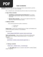 Data Constraints Final