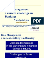 Risk Management a Current Challenge  in Banking - Presentation