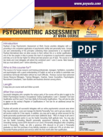 Psychometric Assessment at Work Course-R