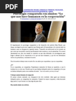 Lo Que Nos Hace Humanos Es La Cooperación. Tomasello