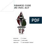 Insurance Code and PDIC Act Summary