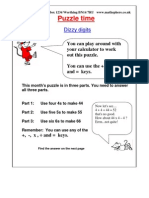 Puzzle Time: Dizzy Digits